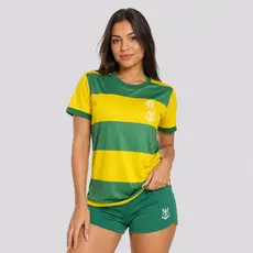 Camisa Flamengo Pairar Feminina Verde e Amarela