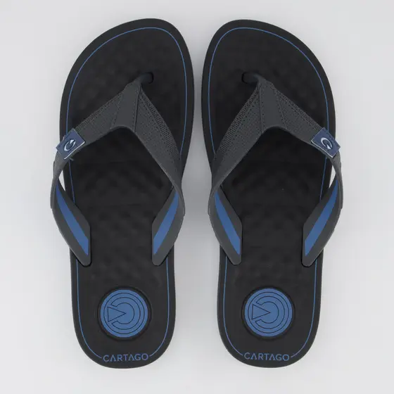 Chinelo Cartago Arizona Preto e Azul