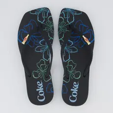 Chinelo Coca Cola Square Imola Feminino Preto