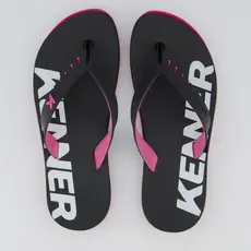 Chinelo Kenner Red Rosa e Preto