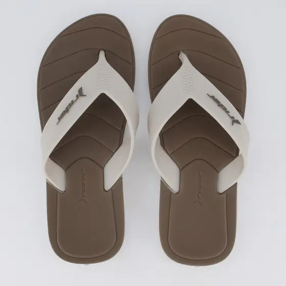 Chinelo Rider Pulse Marrom e Bege