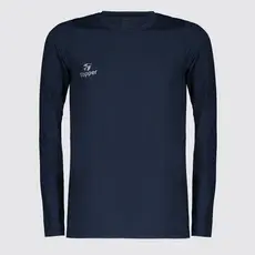 Camiseta Térmica Topper Classic UV50 Manga Longa Juvenil Marinho