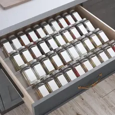 Kit Dois ou mais Organizador de Gaveta 30cm  Temperos Maquiagem Bandeja Suporte Especiarias Acrílico