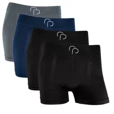 Kit 4 Cueca Boxer Masculino Microfibra Sem Costura Adulto Box Elastano