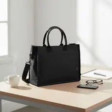 Bolsa Tote Mini Feminina Gocase Bolsos Internos Minimalista com Porta-Notebook Executiva Bolsa Para Trabalho e Faculdade