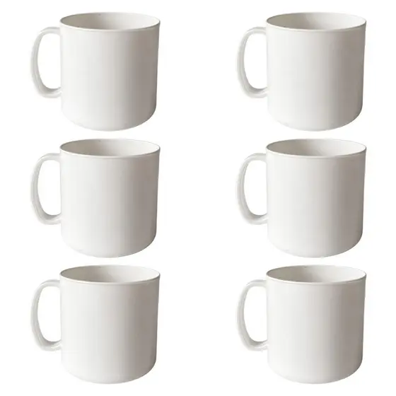 Kit 6 Canecas Plásticas 400ml Infantil Para Festas Lembrancinhas Escola Merenda Creche