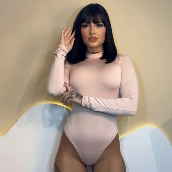 Body Feminino Gola Em Suplex Premium Manga Longa Segunda Pele Alta Qualidade