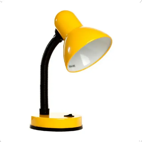 Luminária Mesa Articulada Quarto Escritório Amarela - Kian