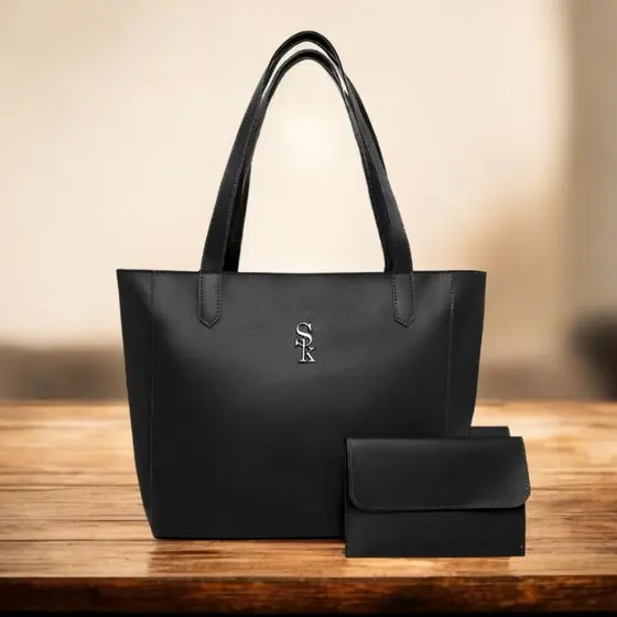 Bolsa Sacola + Carteira London em Courino SkyBag