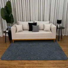 Tapete Sala Relevo Jacquard 2,00 x 1,40mt / 2,00 x 3,00mt Antiderrapante