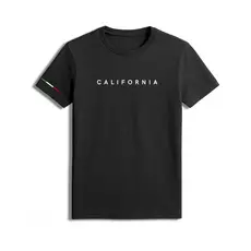 Kit 2 Camisetas Masculina 100% Algodão Estampada Califórnia Moda Casual Street Várias Cores