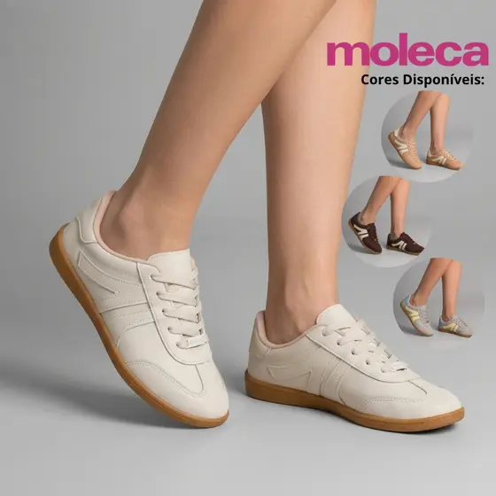 Tênis Moleca Feminino Baixo Conforto Moda Lançamento Nobuck Original