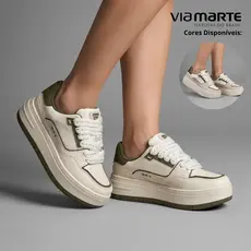 Tênis Via Marte Feminino Flatform Casual Urbano Fashion Conforto Premium para Todas Ocasiões