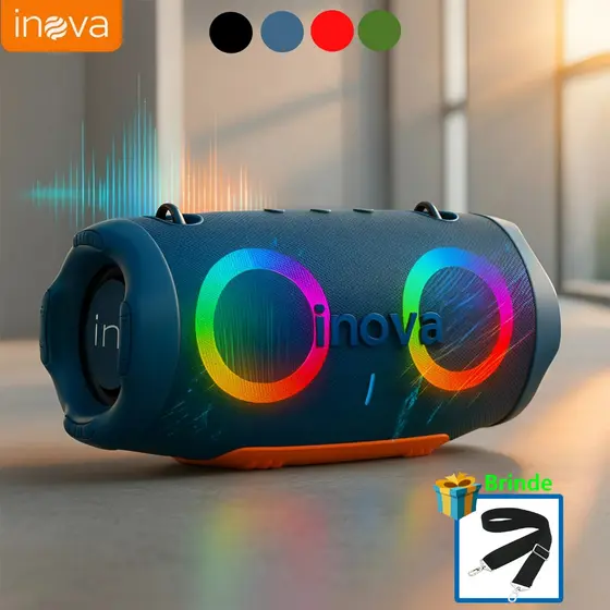 Inova Caixa De Som Speaker Bluetooth RGB Portátil 10W/20W Suporta USB/Cartão SD TF alto-falante