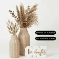 Vasos Minimalistas e Frase "Ore e Confie" – Kit Decorativo Religioso de Fé e Estilo