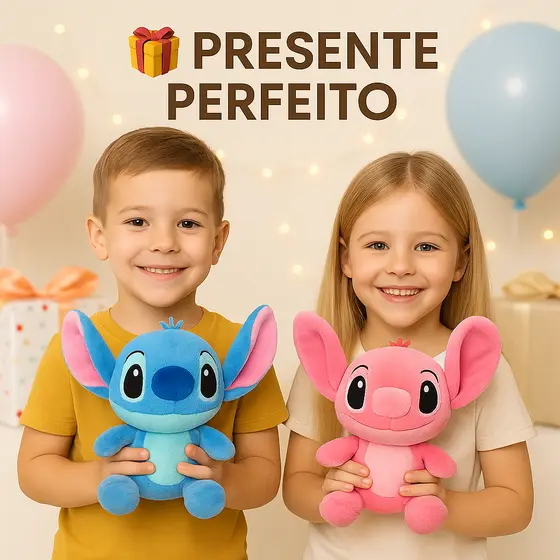 Pelucia 30CM Stitch Angel pelucia boneco brinquedo urso de pelúcia grande ursinho stitich