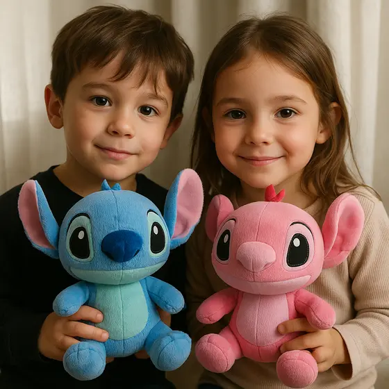 KIT 1 e 2 Pelucia 30CM Stitch Angel pelucia boneco brinquedo urso de pelúcia grande stitich ursinho