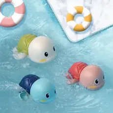 Brinquedo de Banho Tartaruguinha A Corda Que Nada Sozinha Água Banheira E Piscina Bebê