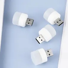 Lâmpada USB Luz Led Redonda Portátil Iluminação Leitura Rushed
