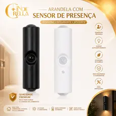 Arandela LED com Sensor de Movimento Recarregável USB | Luz de Parede 2 Fachos Moderna