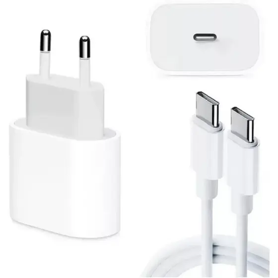 {ORIGINAL} Carregador Turbo iPhone 15, 16, 17 e Android COMPLETO (Cabo+Fonte)