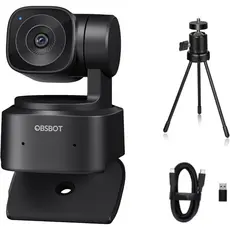 OBSBOT Tiny SE Webcam 1080p 100FPS PTZ AI Zoom 4X Rastreamento Automático Chamada de Vídeo e Transmissão ao Vivo