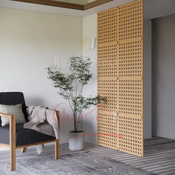 Kit 1, 6, 12 e 18 Placas Vazadas Decorativas Cobogó Painel Cama Cabeceira MDF -Ambiente Único Elegante QUADRADINHO