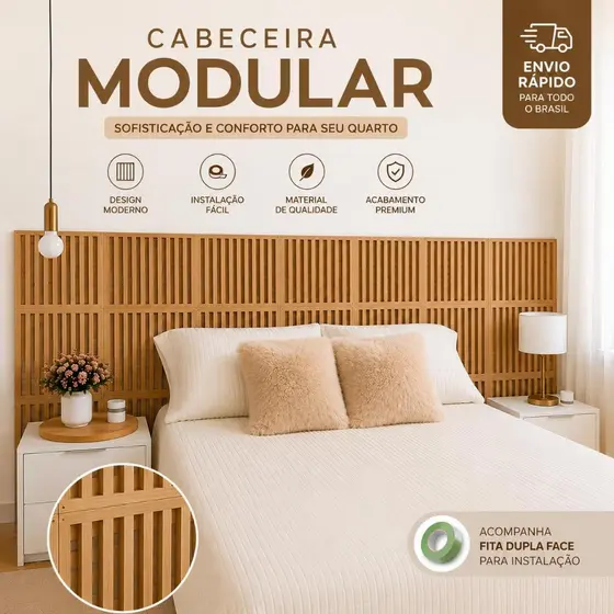 Painel Cabeceira Decorativo 3D Com Relevo vazadas Cobogó Quadradinho MDF Fácil Instalação