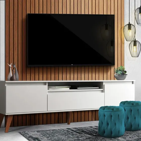 Placas Painel Ripado MDF acabamento laminado - Varias Opções Ambientes Sofisticados e modernos