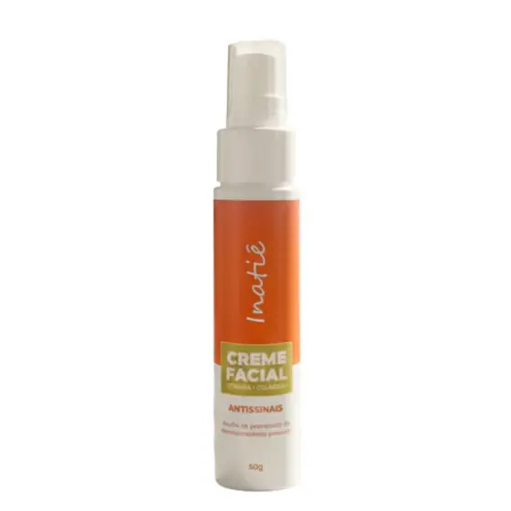 Creme Facial Antissinais Vitamina C Colágeno Inatiê 50g