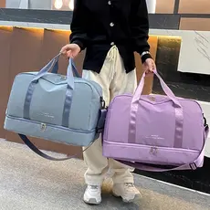 Bolsa Mala Para Viagem Academia de Grande Capacidade de Camada Dupla