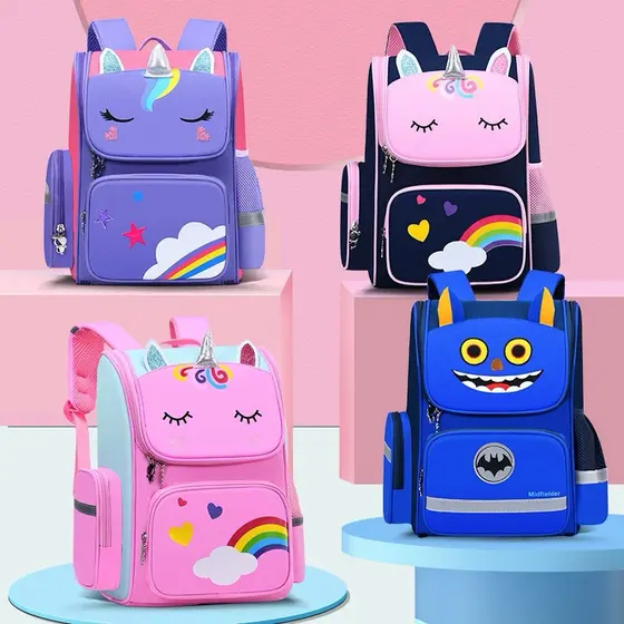 Mochila Escolar Infantil Mochila De Unicórnio Com Bolsa De Lápis