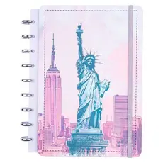 Caderno Formato Grande Capa Dura Reforcada Disco Reposicionavel Organizacao Practica Anotacoes Estudos