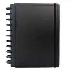 Caderno Medio Formato Capa Dura Resistente Disco Reposicionavel Organizacao Pratica Anotacoes Estudos Planejamento