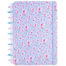 Caderno Médio Capa Dura Organizacional Disco Reposicionável Anotações Escolar Profissional