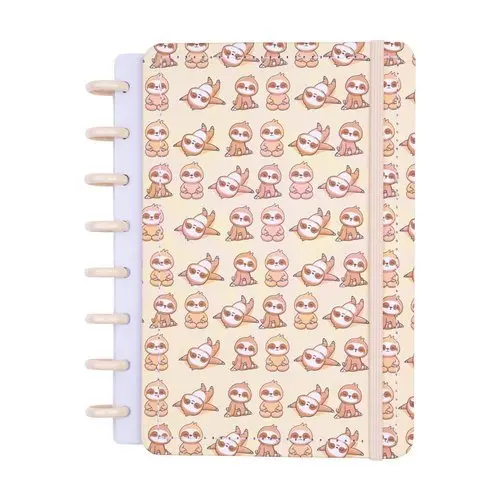 Caderno Pequeno Capa Dura Reutilizável Disco Reposicionável Anotações Escolar Organizador