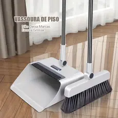 4 em 1 Conjunto de Vassoura e Pá Revolucionário - Limpeza Rápida e sem Sujeira! O conjunto de vassouras 4 em 1