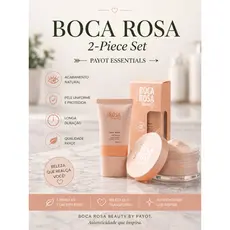 kit 2 Boca Rosa Pó Facial Solto by Pay ot 20g+ Base Líquida Matte Perfect