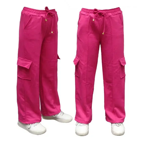 CALÇA CARGO MENINA : JUVENIL MOLETINHO