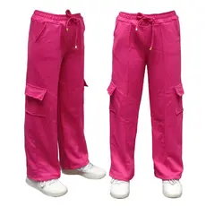 CALÇA CARGO MENINA : JUVENIL MOLETINHO