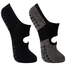 Kit 2 Pares Meias Hidroginástica Antiderrapante Pilates Yoga Sapatilha