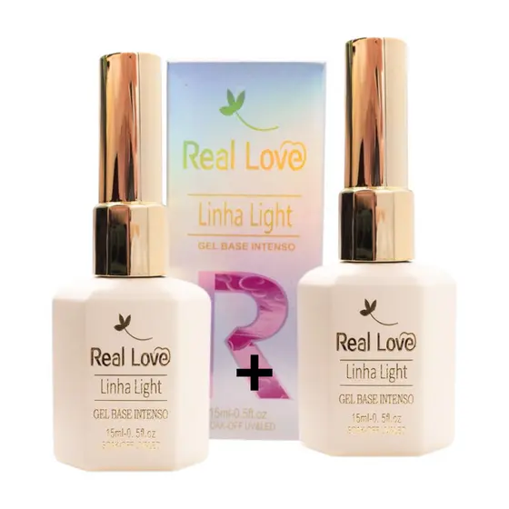 Kit 2 Base em Gel Blindada Linha Classic 15ml - Real Love