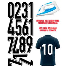 8 Unidades de Números Termocolantes Para Personalizar Camisas.