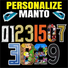 Nome e número termocolante para camisas de futebol - personalizade em casa com ferro de passar
