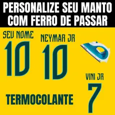 Nome e número Personalização termocolante seleção para sua camisa personalize em casa com ferro