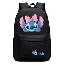 Mochila Feminina Stich Escolar Infantil Reforçada Academia Trabalho Impermeável