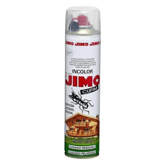 Jimo Cupim Spray Aerosol 400ml - Mata Cupim e Formigas - Com Agulha Aplicadora