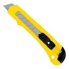 Estilete Multiuso Lâmina 18mm Profissional Com Trava Fertak Corte Precisão Gilete Navalha