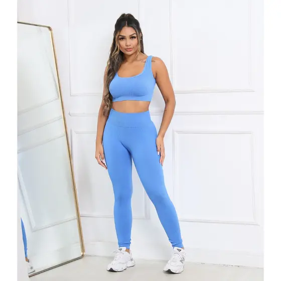 Calca Para Academia Legging Fitness Sem Costura De Academia