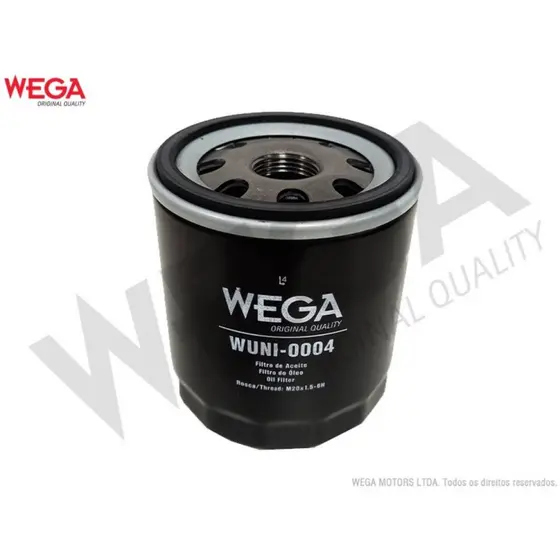 Filtro óleo Peugeot 206 1999 a 2003 Wega WUNI-0004